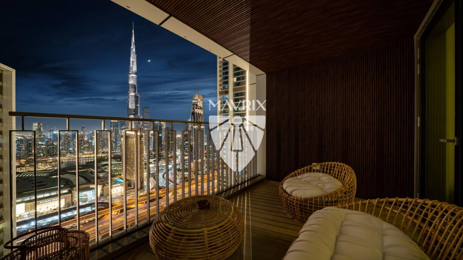Burj Khalifa Views | Private Sauna | Furnished
