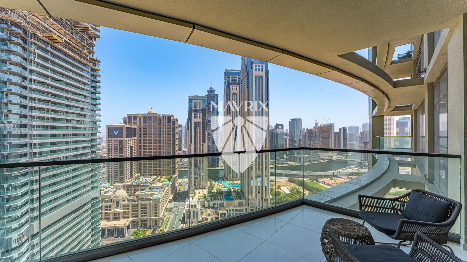 Canal Open View | Furnished | High Floor | Vastu