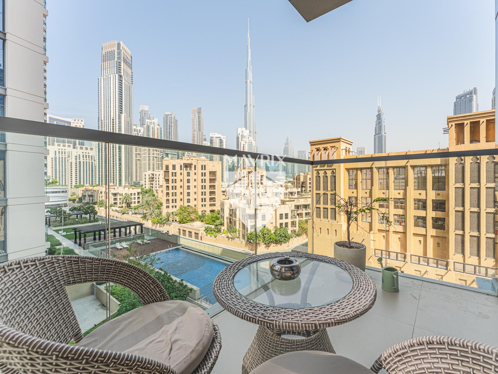 Burj View|  Furnished | Best Layout | Exclusive