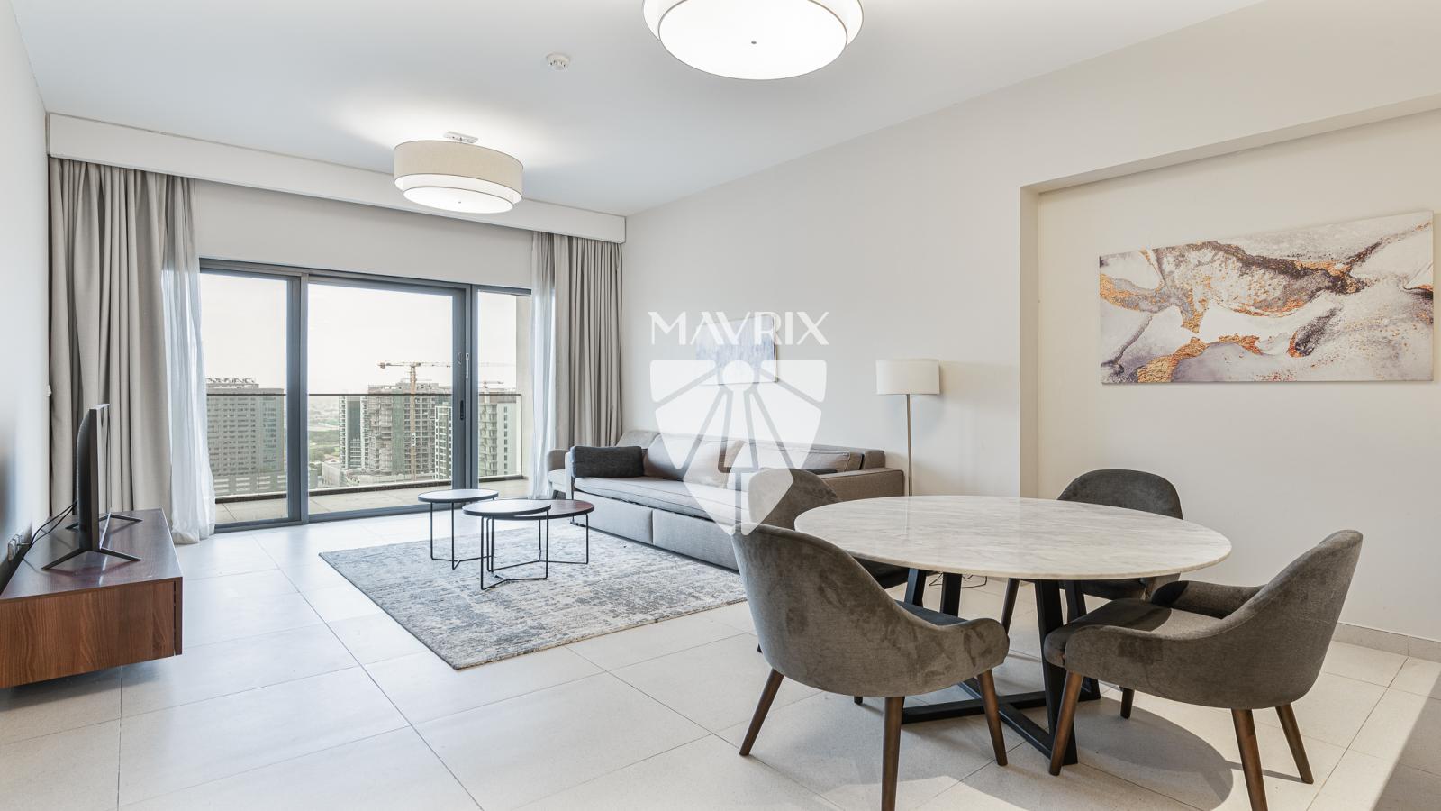 12 Cheques | Furnished | High Floor | Burj View