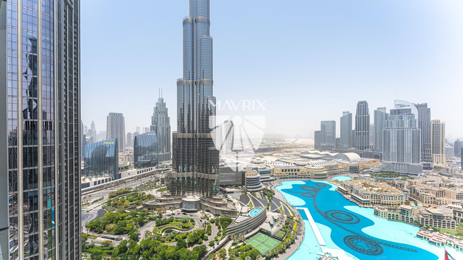 Exclusive | High Floor | Burj and Fountain Views