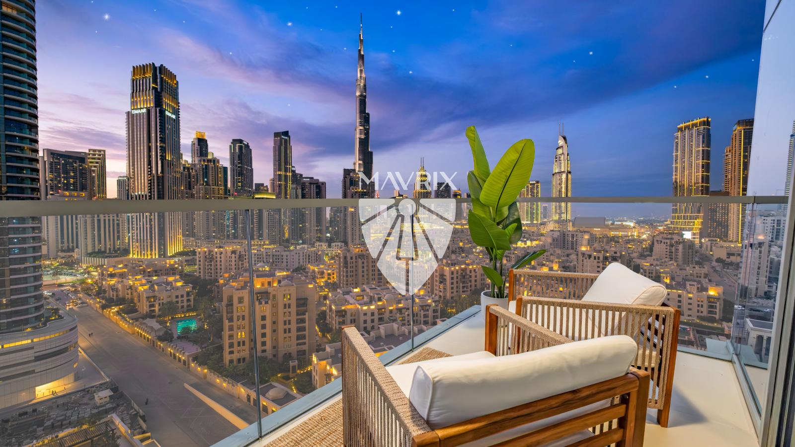 Burj & Fountain View| Stylishly Furnished | Vacant