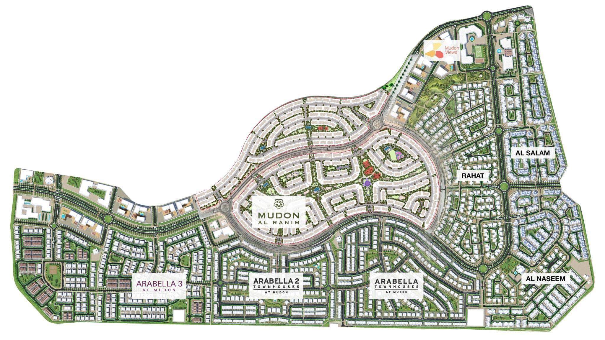 Dubai Mudon Community Map
