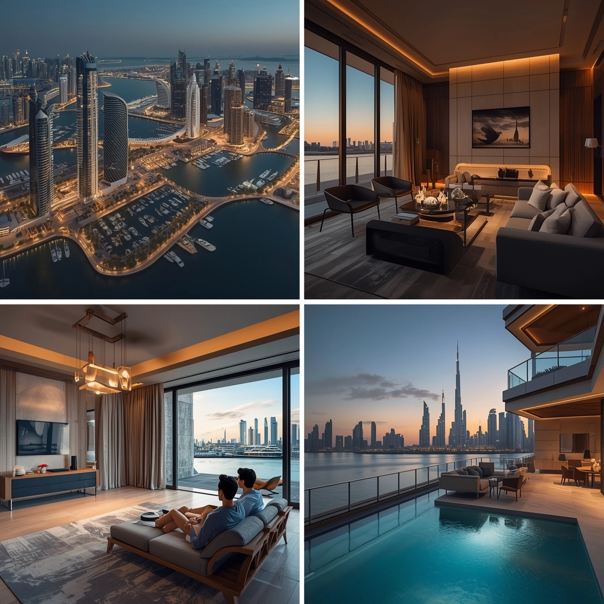 Dubai Coastal Havens: Luxury Smart Home Investment