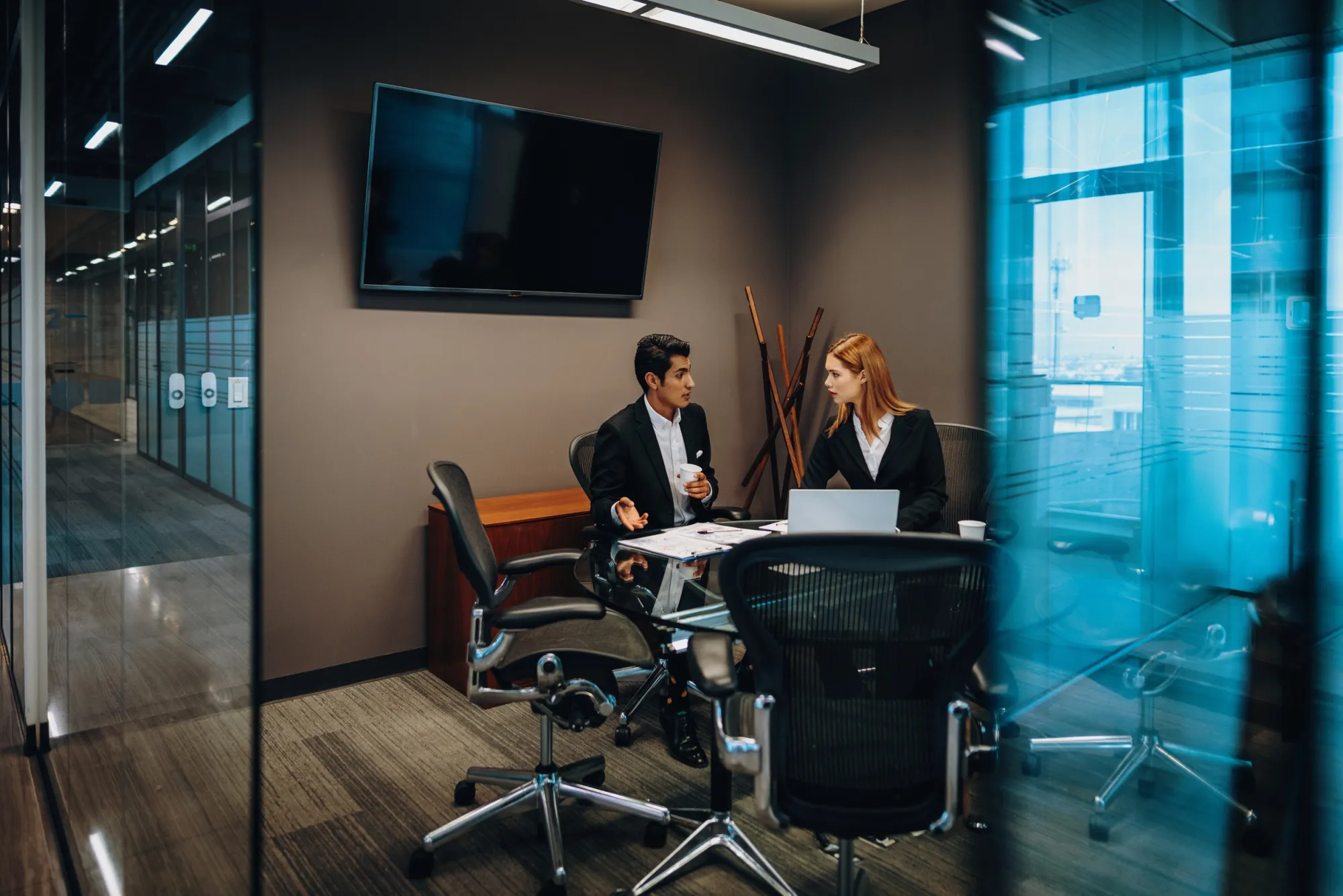 A one-to-one consultation in the Guild meeting room