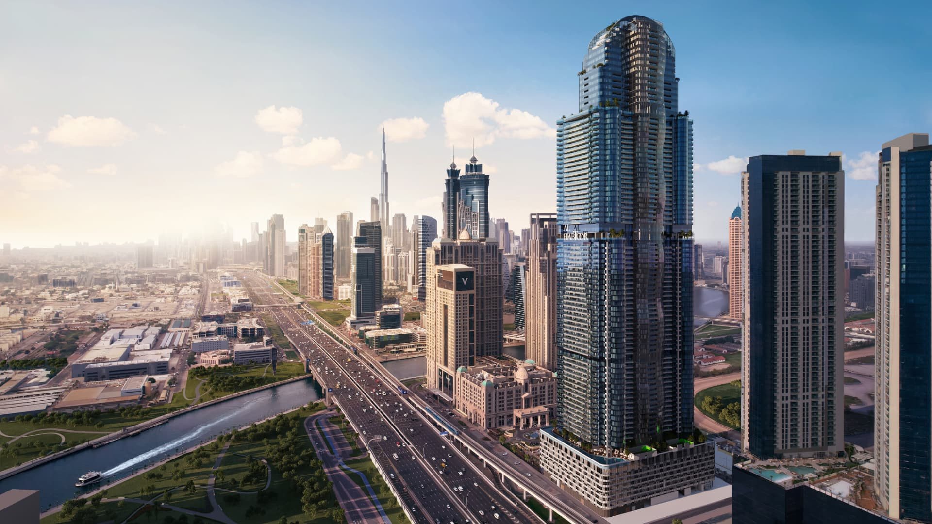 Al Habtoor Tower off-plan project in Canal Heights 2