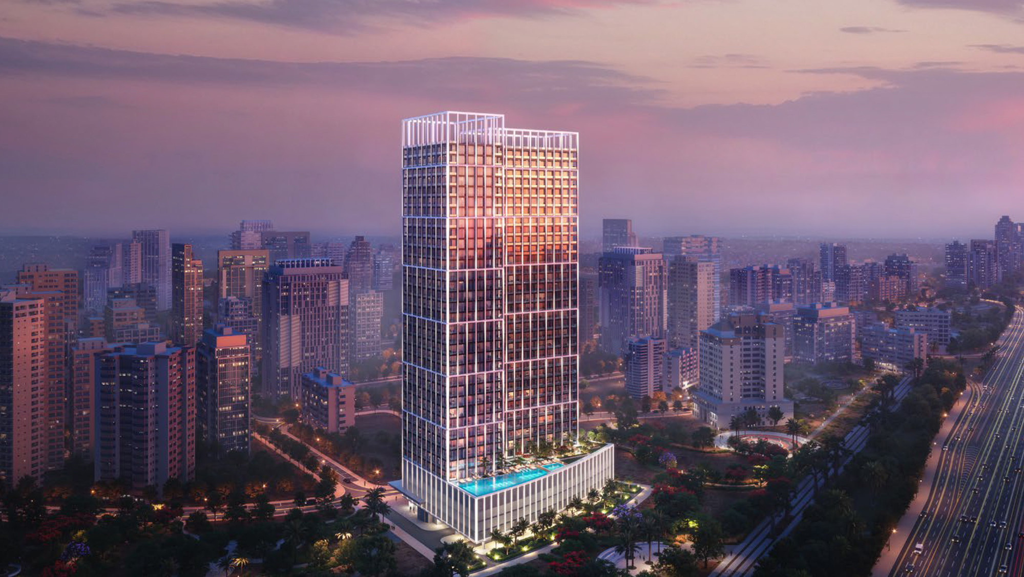 Binghatti Titania off-plan project in Majan