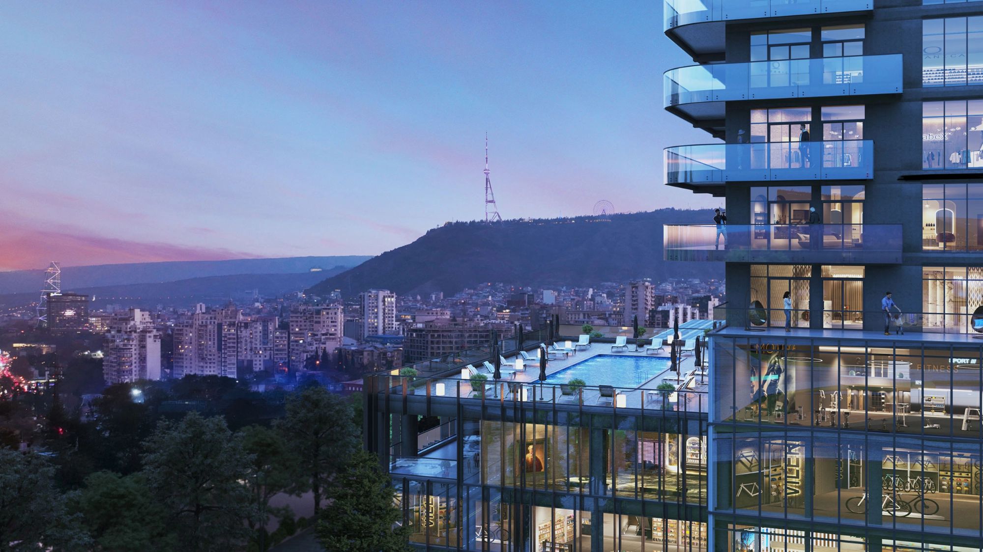 King Tamar Tbilisi view 2