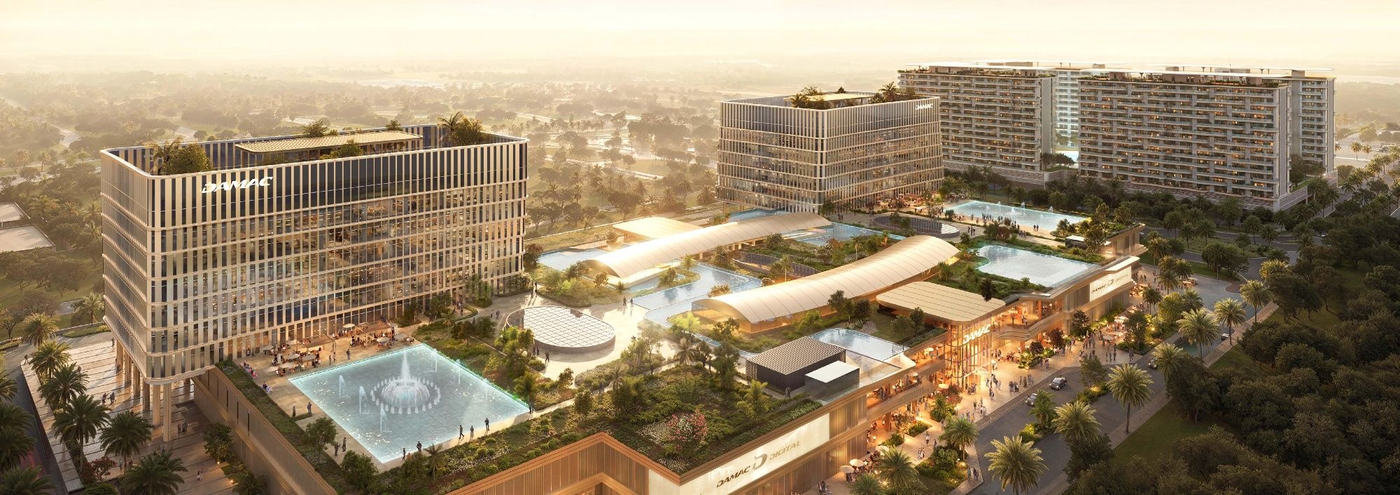 Piazza Roma Damac Lagoons view 2