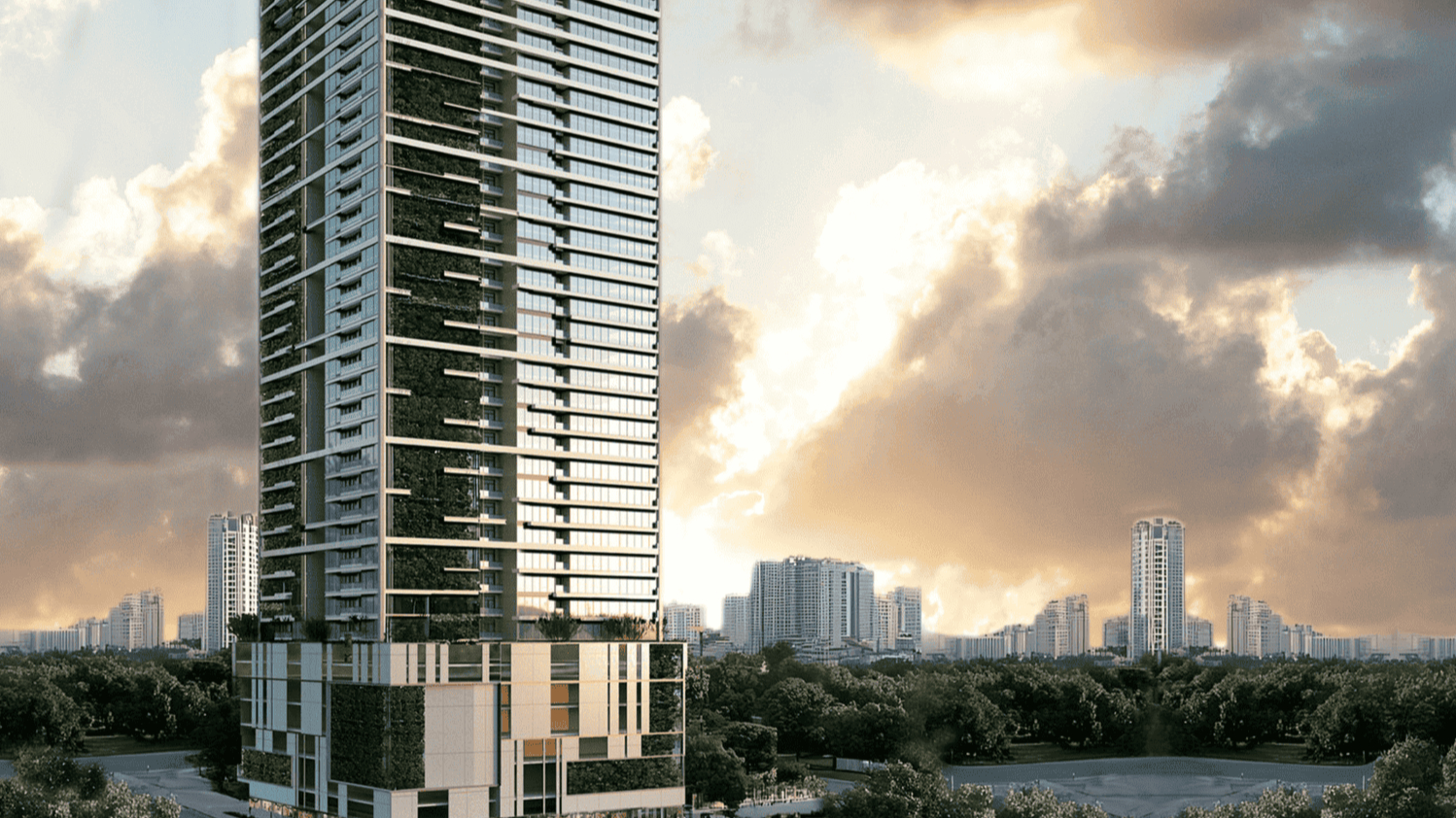 Sky Gardens Tower view 3